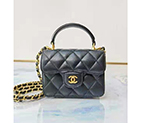 2021 Chanel mini flap bag with top handle AS2214