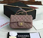 2021 Chanel mini flap bag with top handle AS2431