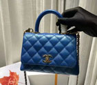 2021 Chanel small flap bag with top handle A92989