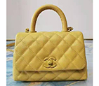 2021 chanel mini flap bag with top handle AS2215