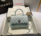 2022 Chanel flap bag with top handle A92990