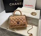 2022 Chanel small flap bag with top handle A92989