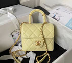 2023 Chanel MINI FLAP BAG WITH TOP HANDLE AS4035