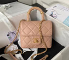 2023 Chanel MINI FLAP BAG WITH TOP HANDLE AS4035