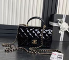 2024 Chanel Mini FLAP BAG WITH TOP HANDLE AS2431