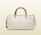 Bamboo shopper leather tote