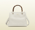 Bamboo shopper leather tote