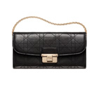Black leather Diorling Rendez-vous wallet
