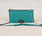 Boy Chanel Flap Bag in Lambskin Leather A66308 Light Green A66308