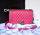 Boy Chanel Flap Shoulder Bag Original Sheepskin Leather A67086 Rose A67086