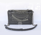 Boy Chanel Flap Shoulder Bag in Sheepskin Leather A67919 Black A67919