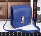 Celine Classic Box Small Flap Bag Lambskin Leather C3118 Blue