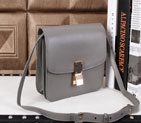 Celine Classic Box Small Flap Bag Lambskin Leather C3118 Grey