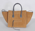 Celine Luggage Phantom Bags Suede Leather 3341 in Naturals