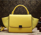 Celine mini Trapeze Top Handle Bag Original Grainy Leather 3342 Yellow