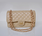 Chanel 2.55 Classic Flap Bag Sheepskin Leather in Apricot with Gold Hardware 1112