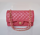 Chanel 2.55 Classic Flap Bag Sheepskin Leather in Peach with Gold Hardware 1112