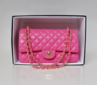 Chanel 2.55 Classic Original Leather Flap Bag 1112 in Rose with Gold Hardware 1112