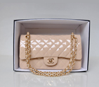 Chanel 2.55 Classic Original Patent Leather Flap Bag in Apricot with Gold Hardware 1112