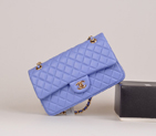Chanel 2.55 Series Bag Original Lambskin Leather 1112 Lavender in Gold 1112