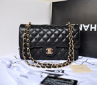 Chanel 2.55 Series Classic Flap Bag 1112 Original Caviar leather in Black with Gold 1112