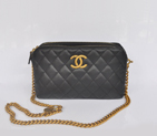Chanel A30189 Lambskin Leather Shoulder Bag Black A30189