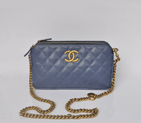 Chanel A30189 Sheepskin Leather Shoulder Bag Brass RoyalBlue A30189
