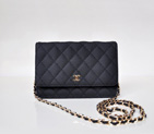 Chanel A33814 Nubuck Cannage Pattern leather mini Flap Bag with Black A33814