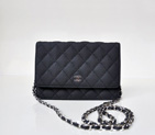 Chanel A33814 Nubuck Cannage Pattern leather mini Flap Bag with Black A33814