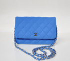 Chanel A33814 Nubuck Cannage Pattern leather mini Flap Bag with Blue A33814