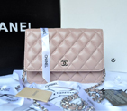 Chanel A33814 Original Sheepskin Leather mini Flap Bag Pink with Silver A33814