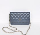 Chanel A33814 Sheepskin Leather Flap Bag Royalblue in Gold A33814