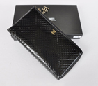 Chanel A40319 Black Patent Leather Zippy Wallet A40319