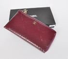 Chanel A40319 Purple Patent Leather Zippy Wallet A40319