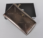 Chanel A40319 Silver Patent Leather Zippy Wallet A40319