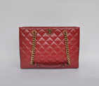 Chanel A67248 Calfskin Leather Shopping Bag in Burgundy A67248
