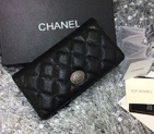 Chanel Bi-Fold Wallet Black Caviar leather A69364 A69364