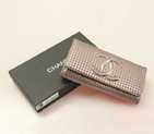 Chanel CC Logo Bi-Fold Emboss Wallet C164 Silver C164