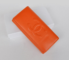 Chanel CC Logo Bi-Fold Wallet C164 Orange C164