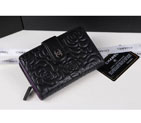 Chanel Camellias Bi-Fold Wallet Original Leather A50087 Black A50087