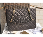Chanel Classic Bag Black GST Original Sheepskin Leather A50995 Gold A50995