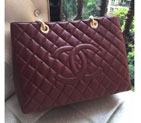 Chanel Classic Coco Bag Claret GST Caviar Leather A50995 Gold A50995
