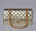 Chanel Classic Flap Bag 1113 Sheepskin leather in Gold with Gold 1113