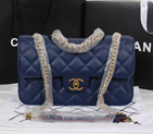 Chanel Classic Flap Bags Calfskin Leather A67029 Blue A67029