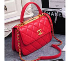 Chanel Classic Top Flap Bag Original Sheepskin Leather A92236 Red A92236