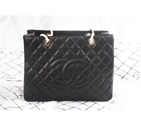 Chanel Coco Cocoon Original Sheepskin Leather Shoulder Bag A36092 Black with Gold A36092