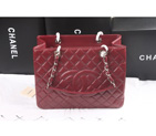 Chanel Coco Cocoon Original Sheepskin Leather Shoulder Bag A36092 Claret with Silver A36092
