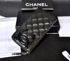 Chanel Combon Original Patent Leather Zip Around Wallet C50078 Black C50078