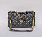 Chanel Flap Shoulder Bag Calfskin Leather A68321 Black A68321