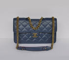Chanel Flap Shoulder Bag Calfskin Leather A68321 Royalblue A68321